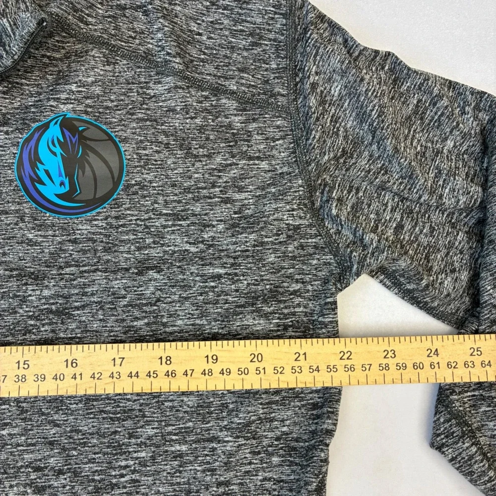 Nike Quarter Zip Pullover Mens Large Grey Dallas Mavericks Dri-FIT Space Dye NBA